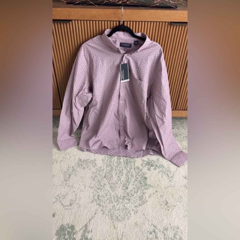 Roundtree & Yorke Light Pink Patterned Shirt